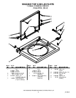 Preview for 8 page of Whirlpool LTG5243DQ4 Control Panel Parts