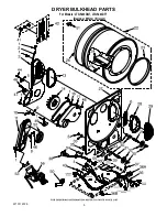 Preview for 5 page of Whirlpool LTG5243DQ7 Control Panel Parts