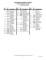 Preview for 6 page of Whirlpool LTG5243DQ7 Control Panel Parts