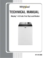 Whirlpool Maytag MVW6200KW Technical Manual предпросмотр