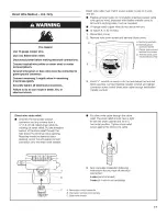 Preview for 17 page of Whirlpool MDE22PDAYW0 Installation Instructions Manual