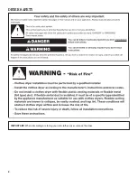 Preview for 2 page of Whirlpool MED3000BW Installation Manual