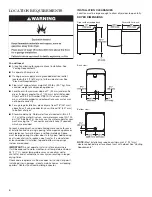 Preview for 4 page of Whirlpool MEDB850WQ - Bravos 7.3 cu. Ft. Electric Dryer Installation Instructions Manual