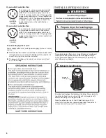 Preview for 6 page of Whirlpool MEDB850WQ - Bravos 7.3 cu. Ft. Electric Dryer Installation Instructions Manual