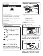 Preview for 7 page of Whirlpool MEDB850WQ - Bravos 7.3 cu. Ft. Electric Dryer Installation Instructions Manual