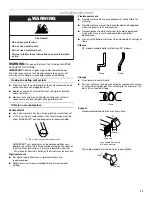 Предварительный просмотр 11 страницы Whirlpool MEDC400VW - Centennial Electric Dryer Installation Instructions Manual