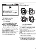 Предварительный просмотр 17 страницы Whirlpool MEDC400VW - Centennial Electric Dryer Installation Instructions Manual