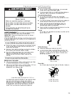 Предварительный просмотр 19 страницы Whirlpool MEDC400VW - Centennial Electric Dryer Installation Instructions Manual