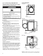 Preview for 4 page of Whirlpool MEDE201YW Installation Instructions Manual