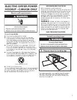 Preview for 7 page of Whirlpool MGDX700XL Installation Instructions Manual