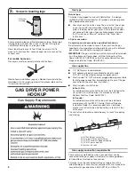 Preview for 8 page of Whirlpool MGDX700XL Installation Instructions Manual