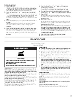 Preview for 17 page of Whirlpool MGT8885XS Use & Care Manual