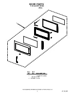 Предварительный просмотр 2 страницы Whirlpool MH1160XSQ2 Parts List