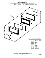 Предварительный просмотр 2 страницы Whirlpool MH1170XSB1 Parts List