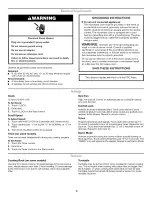 Preview for 3 page of Whirlpool MH1170XSY4 User Instructions