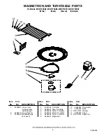 Preview for 6 page of Whirlpool MH2175SXB0 Parts List