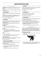 Preview for 13 page of Whirlpool MH3184XP Use & Care Manual