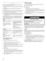 Preview for 12 page of Whirlpool MH3184XPS Use And Care Manual