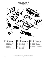 Предварительный просмотр 5 страницы Whirlpool MH3184XPY1 Parts List