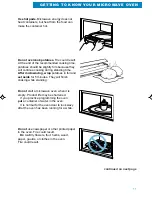 Предварительный просмотр 11 страницы Whirlpool MH6130XE Use And Care Manual