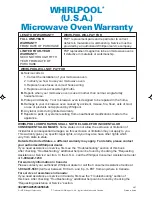 Предварительный просмотр 60 страницы Whirlpool MH6130XE Use And Care Manual