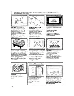 Preview for 22 page of Whirlpool MH6600XM Use And Care Manual