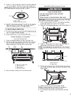 Preview for 9 page of Whirlpool MICROWAVE HOOD COMBINATION Installation Instructions Manual