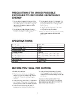 Preview for 35 page of Whirlpool Microwave Oven Instructions For Use Manual