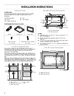 Предварительный просмотр 2 страницы Whirlpool MK2220 Installation Manual