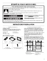 Preview for 7 page of Whirlpool MK2220 Installation Manual