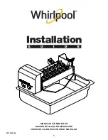 Preview for 1 page of Whirlpool MODULAR ICE MAKER KIT Installation Manual