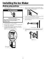 Preview for 5 page of Whirlpool MODULAR ICE MAKER KIT Installation Manual