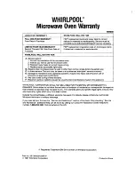 Предварительный просмотр 40 страницы Whirlpool MT2100XY User Manual