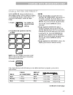 Предварительный просмотр 27 страницы Whirlpool MT9102SF Use And Care Manual