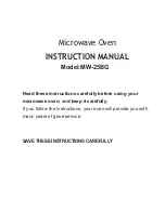 Предварительный просмотр 2 страницы Whirlpool MW-25BG Instruction Manual