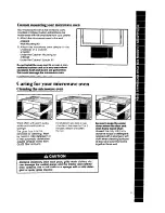 Предварительный просмотр 9 страницы Whirlpool MW1000XW Use & Care Manual