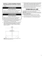 Preview for 3 page of Whirlpool MW29000TB0 Use And Care Manual