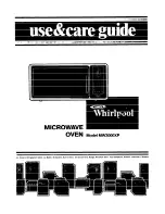 Preview for 1 page of Whirlpool MW3000XP Use & Care Manual