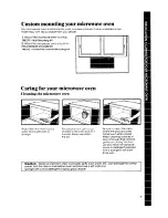 Preview for 9 page of Whirlpool MW3000XP Use & Care Manual