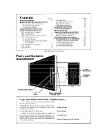 Предварительный просмотр 2 страницы Whirlpool MW3500XP User Manual