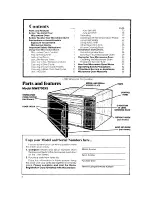 Preview for 2 page of Whirlpool MW8700XS Use And Care Manual