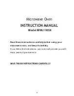 Предварительный просмотр 2 страницы Whirlpool MWL1003X Instruction Manual