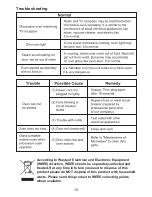 Предварительный просмотр 15 страницы Whirlpool MWL1003X Instruction Manual