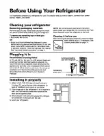 Предварительный просмотр 5 страницы Whirlpool NO-FROST TOP FREEZER REFRIGERATOR Use And Care Manual