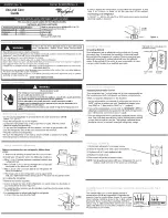 Предварительный просмотр 1 страницы Whirlpool NWT0002D Use And Care Manual