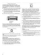 Предварительный просмотр 8 страницы Whirlpool OBI M50 Use & Care Manual