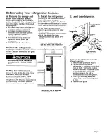 Предварительный просмотр 3 страницы Whirlpool OR-069 Care Manual