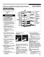 Предварительный просмотр 7 страницы Whirlpool OR-069 Care Manual