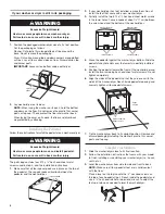 Предварительный просмотр 4 страницы Whirlpool PEDESTAL Installation Instructions Manual