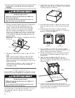 Предварительный просмотр 14 страницы Whirlpool PEDESTAL Installation Instructions Manual